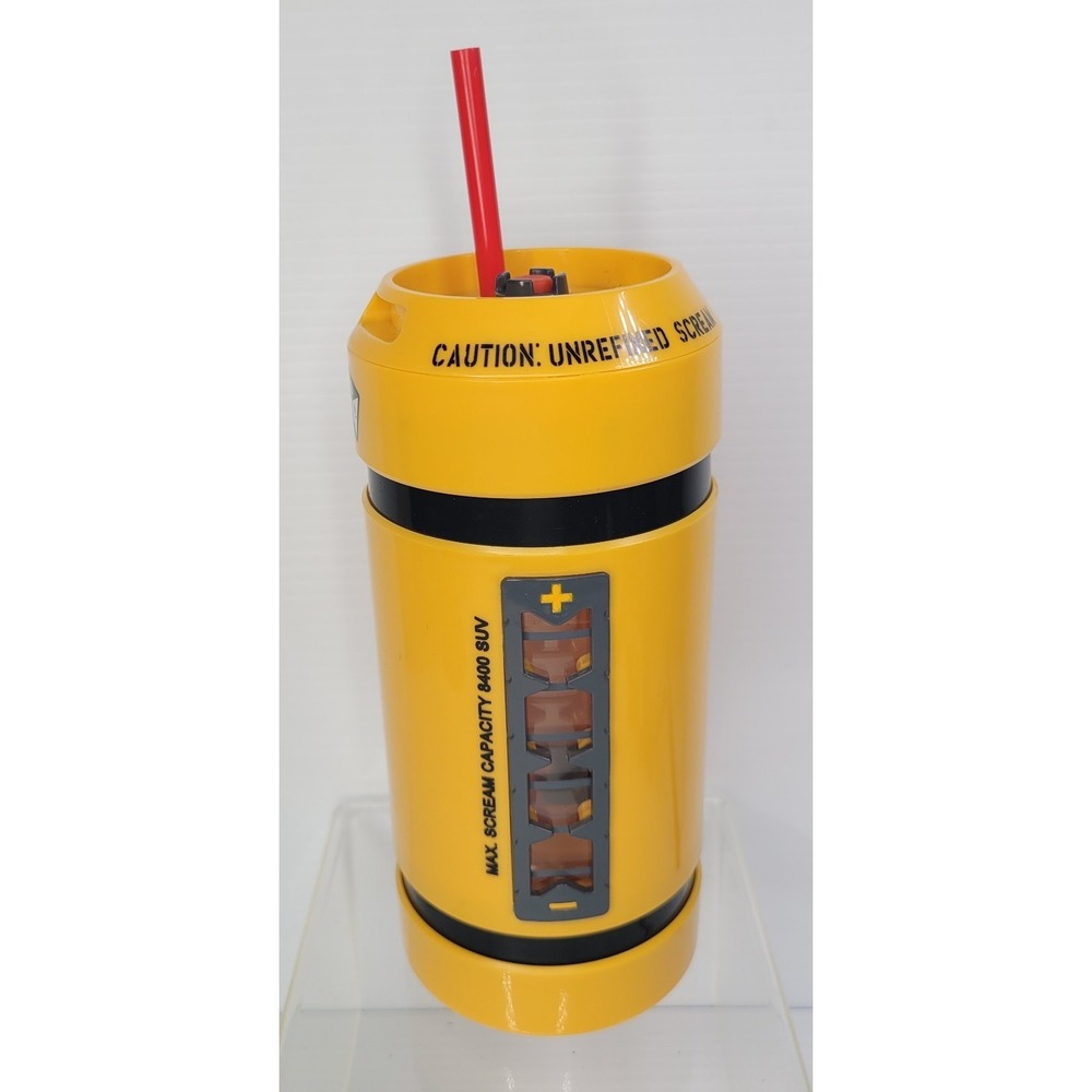 Disney Parks Pixar Monster's Inc. Scream Canister Water Bottle Tumbler Cup WORKS